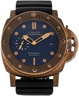 Panerai Submersible PAM 00671 Bronze and Titanium Blue