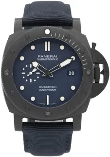 Panerai Submersible PAM 01232 44mm Carbon fiber Blue