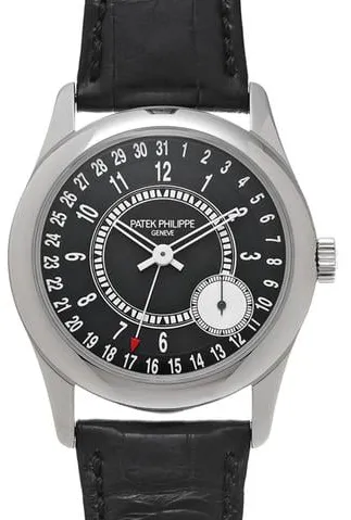 Patek Philippe Calatrava 6006G-001 39mm White gold Black