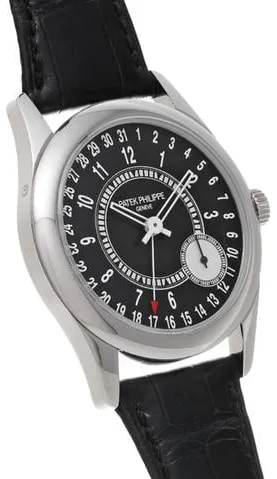 Patek Philippe Calatrava 6006G-001 39mm White gold Black 2