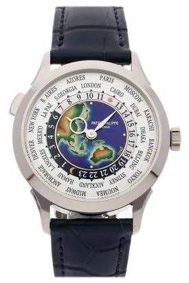 Patek Philippe World Time 5231G-001 38mm White gold Enamel