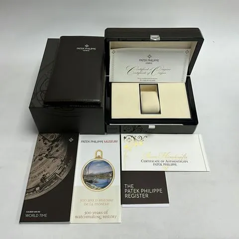 Patek Philippe World Time 5231G-001 38mm White gold Enamel 5