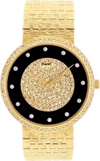 Piaget Classic 12340A6 34mm 18k yellow gold Black