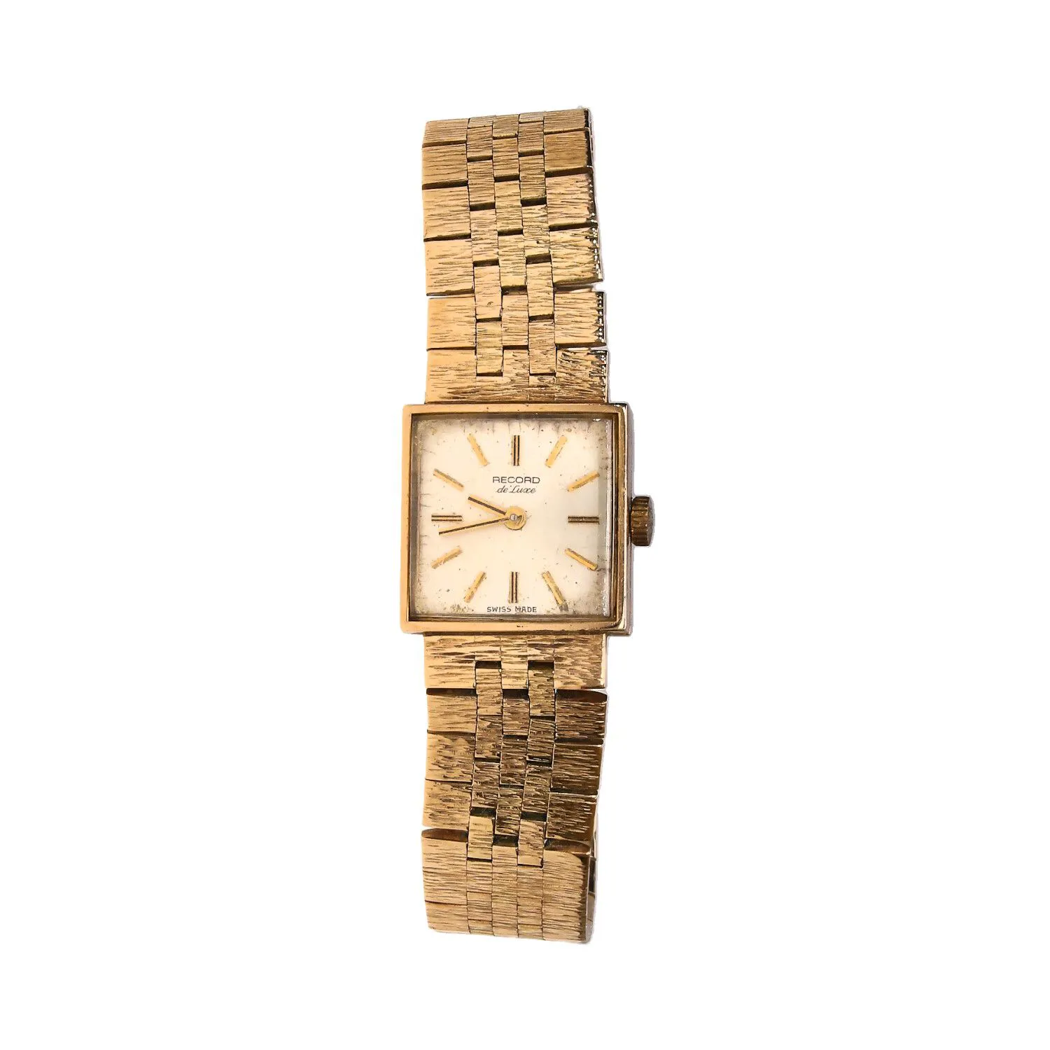 Record Watch Company De Luxe 17mm Yellow gold