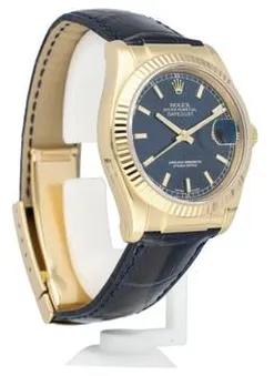 Rolex Datejust 116138 36mm Yellow gold Blue 8