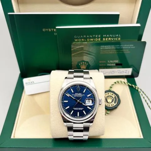 Rolex Datejust 36 126200 36mm Stainless steel Blue