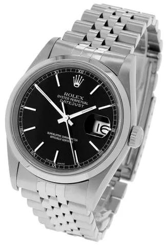 Rolex Datejust 36 16200 36mm Stainless steel Black