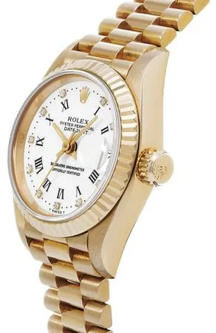 Rolex Datejust 69178G 26mm Yellow gold White 1