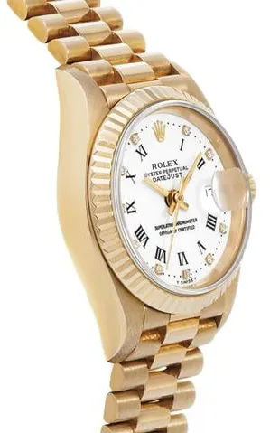 Rolex Datejust 69178G 26mm Yellow gold White 2