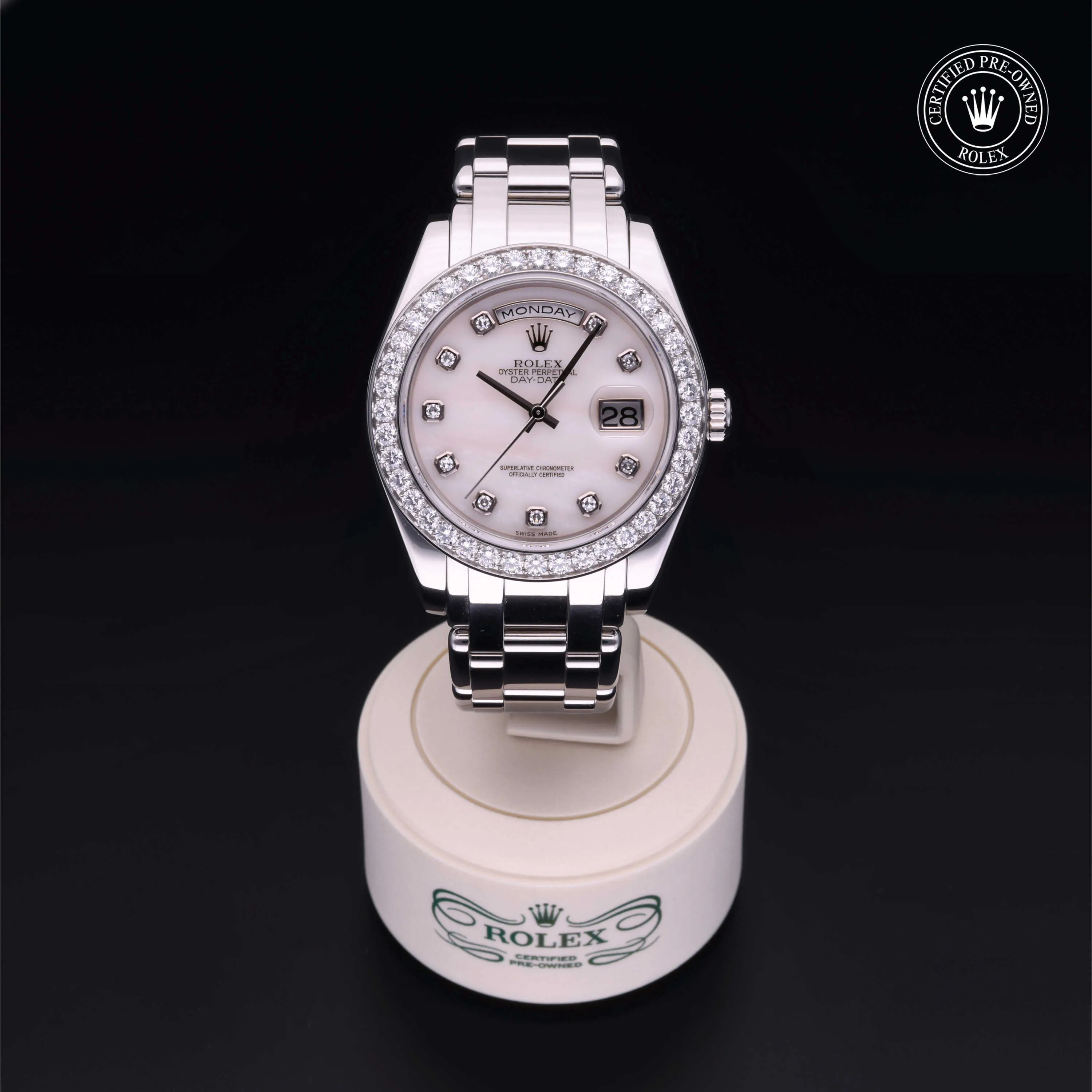 Rolex Day-Date 18946 39mm Platinum Mother-of-pearl 1