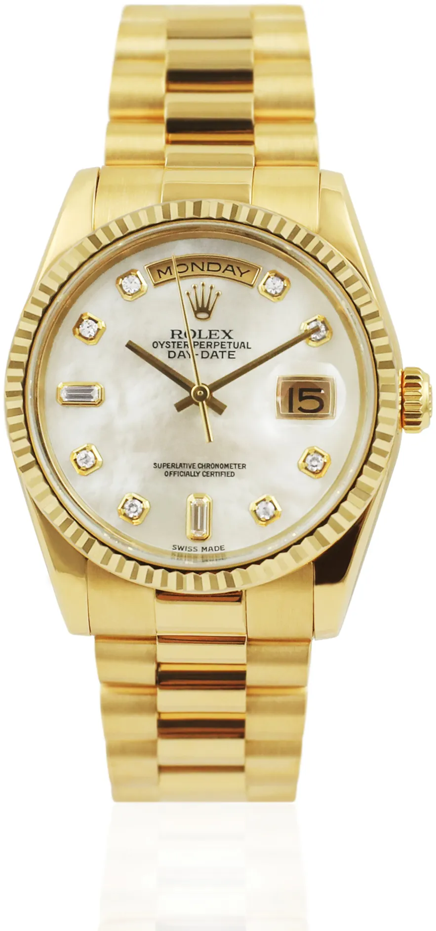 Rolex Day-Date 36 118238 36mm Yellow gold Diamond