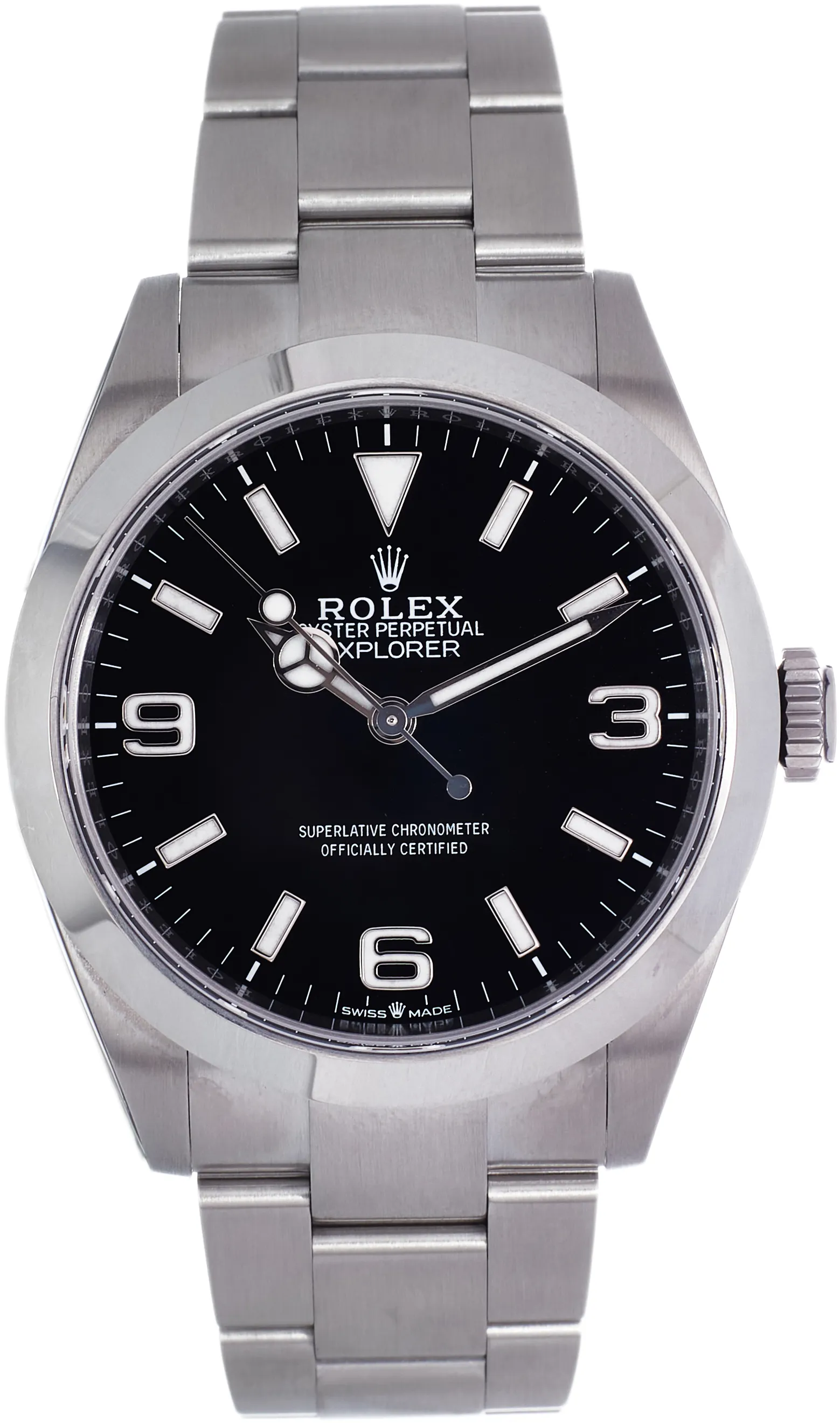 Rolex Explorer 224270 40mm Stainless steel Black Quarter Arabic