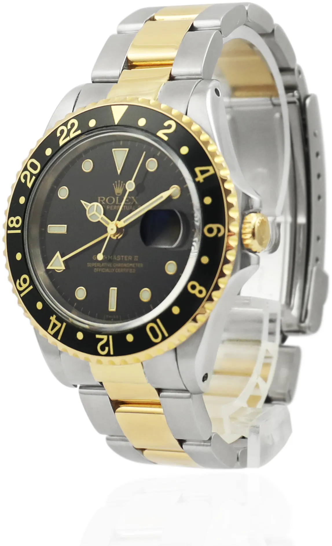 Rolex GMT-Master II 16713 40mm Yellow gold and Stainless steel Black 1