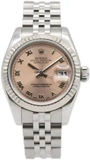 Rolex Lady-Datejust 179174 White gold and Stainless steel Salmon