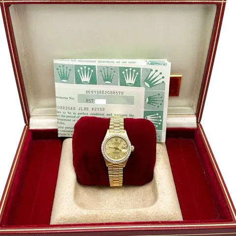 Rolex Lady-Datejust 69138 26mm Yellow gold Champagne 3