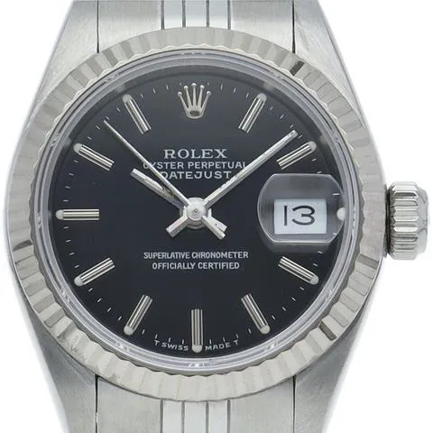 Rolex Lady-Datejust 69174 26mm White gold Black