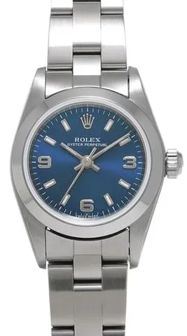 Rolex Oyster Perpetual 76080 24mm Stainless steel Blue