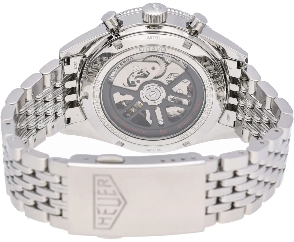 TAG Heuer Autavia CBE2116.BA0687 42mm Stainless steel White Baton 3