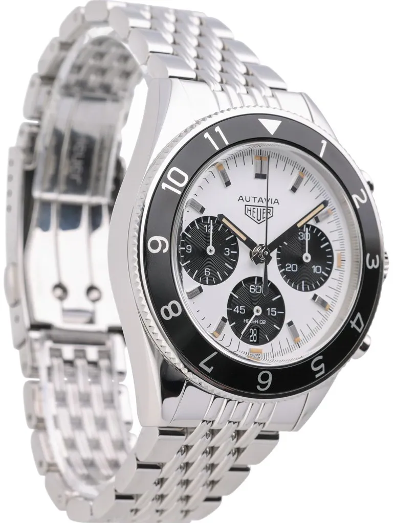 TAG Heuer Autavia CBE2116.BA0687 42mm Stainless steel White Baton 5