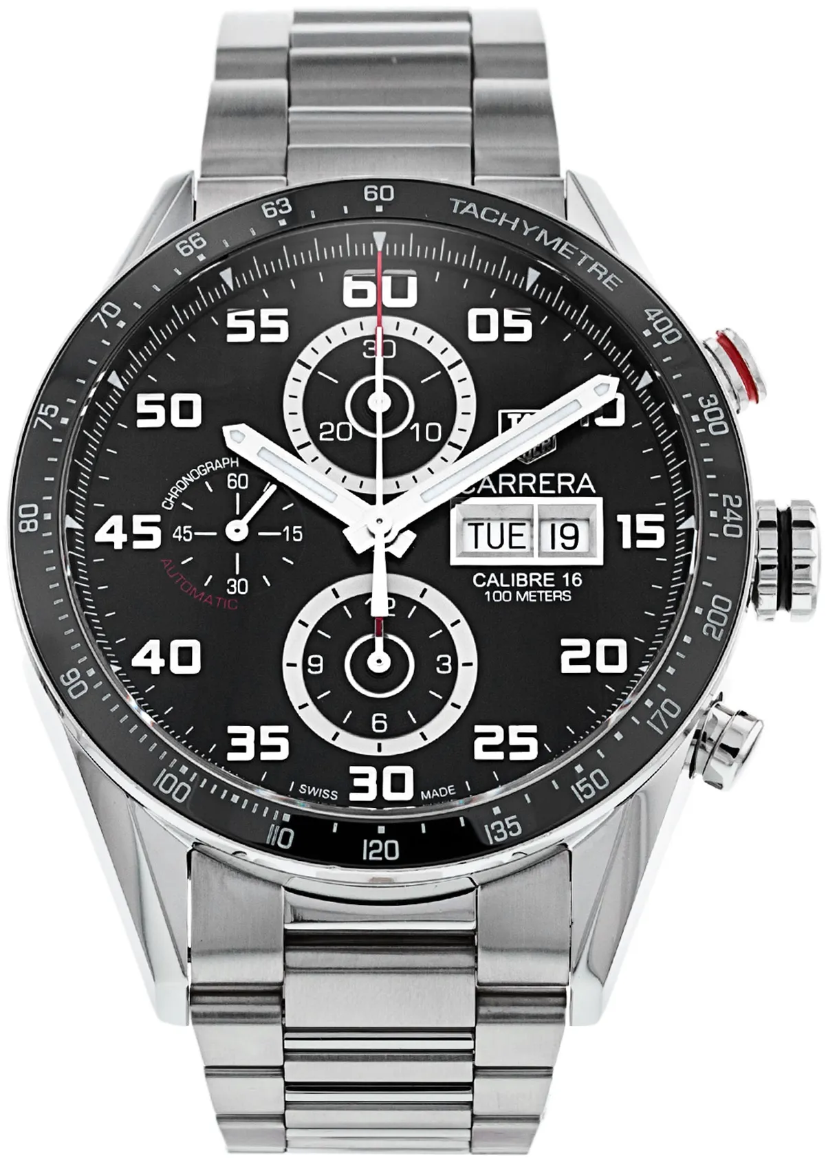 TAG Heuer Carrera CV2A1R.BA0799 43mm Stainless steel Black