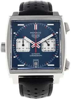 TAG Heuer Monaco Calibre 11 CAW211P.FC6356 Stainless steel Blue Baton