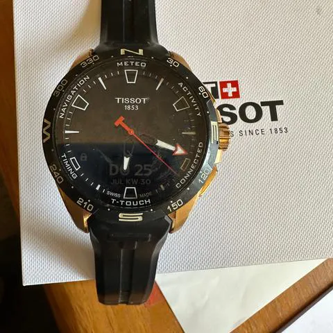 Tissot Touch T121.420.47.051.02 47.5mm Yellow gold Black