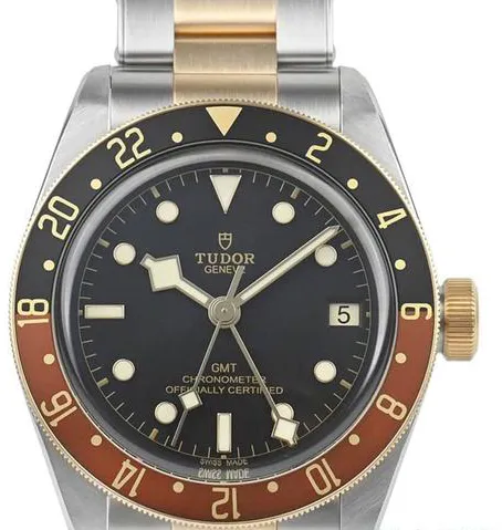 Tudor Black Bay M79833MN-0001 41mm Yellow gold and Stainless steel Black