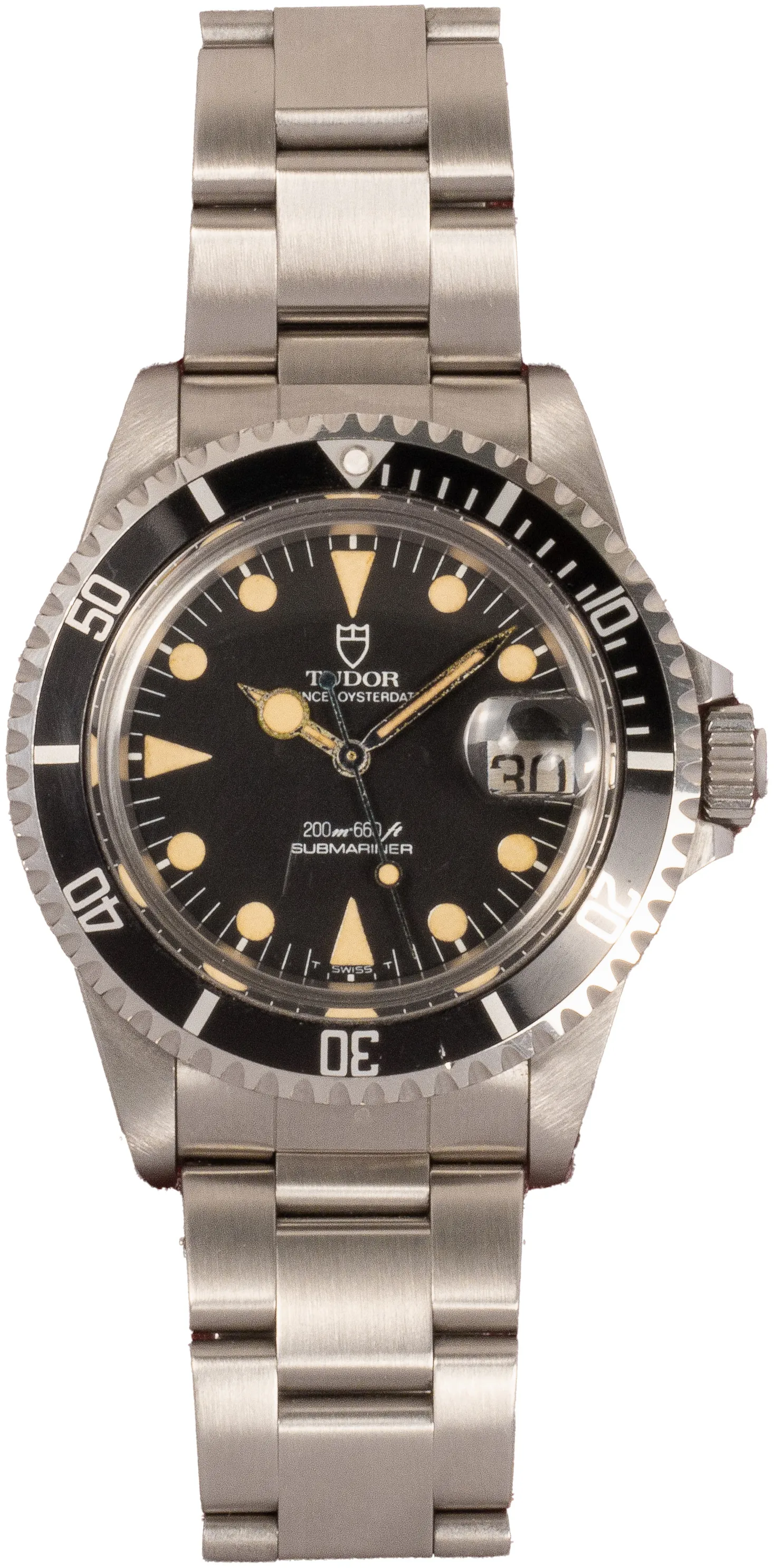 Tudor Submariner 76100 40mm Stainless steel Black