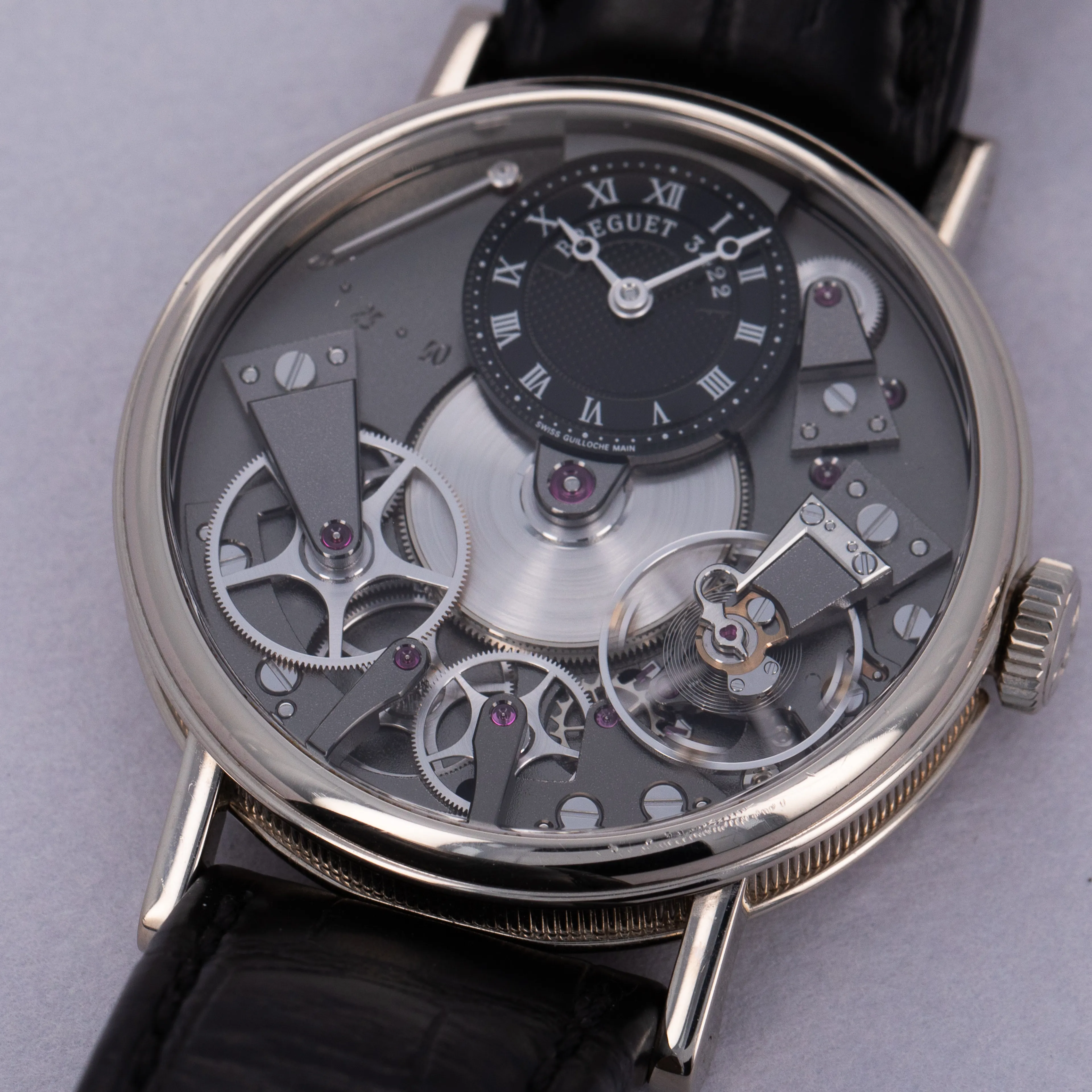 Breguet Tradition 7027BB/G9/9V6 37mm 18k white gold Black 2