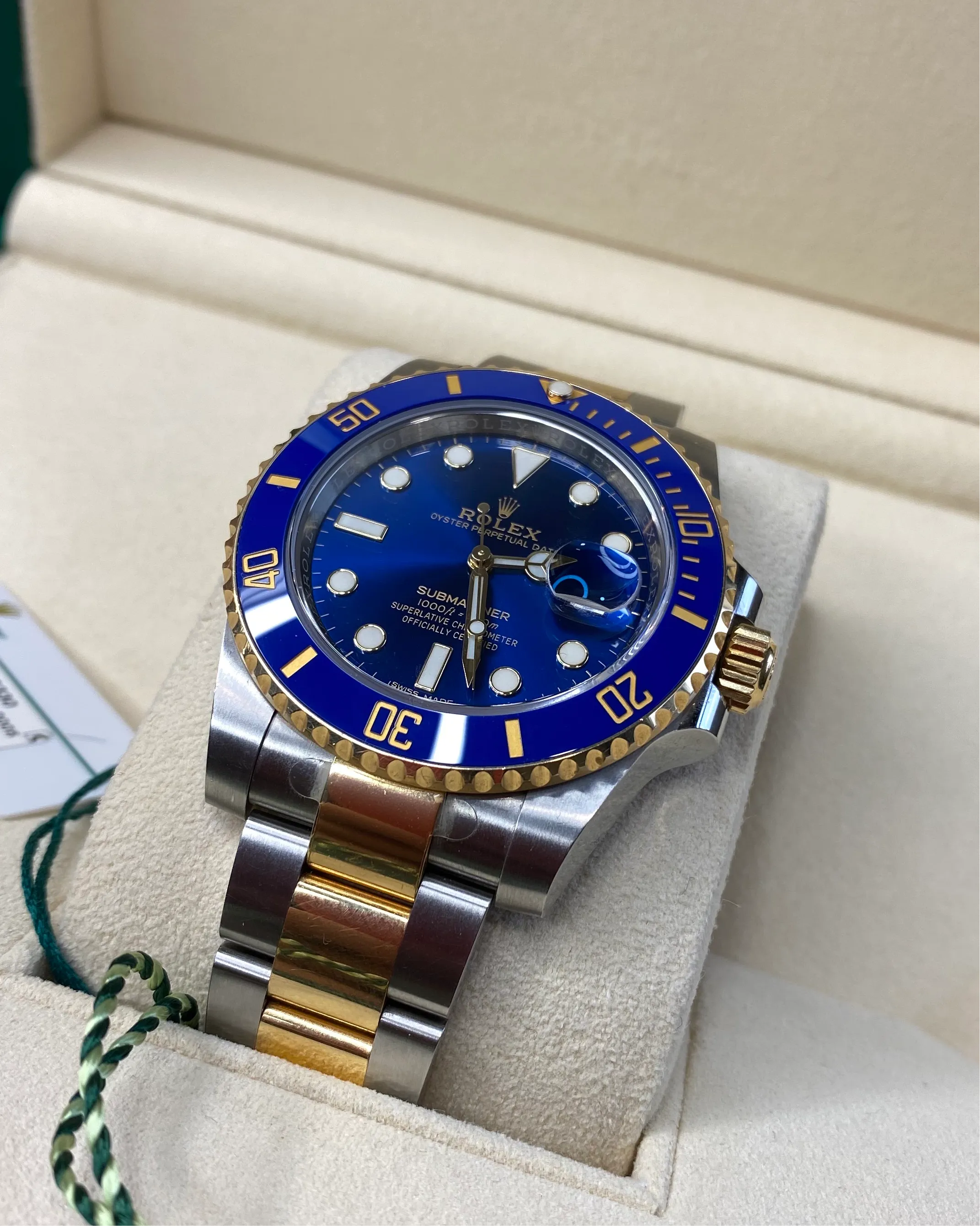 Rolex Submariner 116613LB Yellow gold Blue