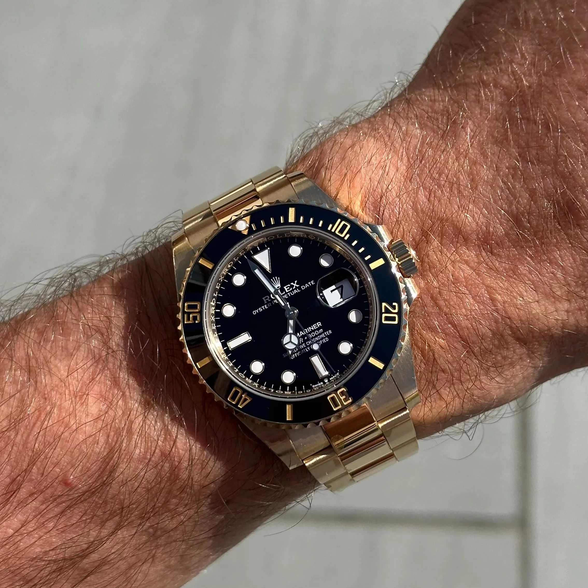 Rolex Submariner 116618LN Yellow gold Black 2