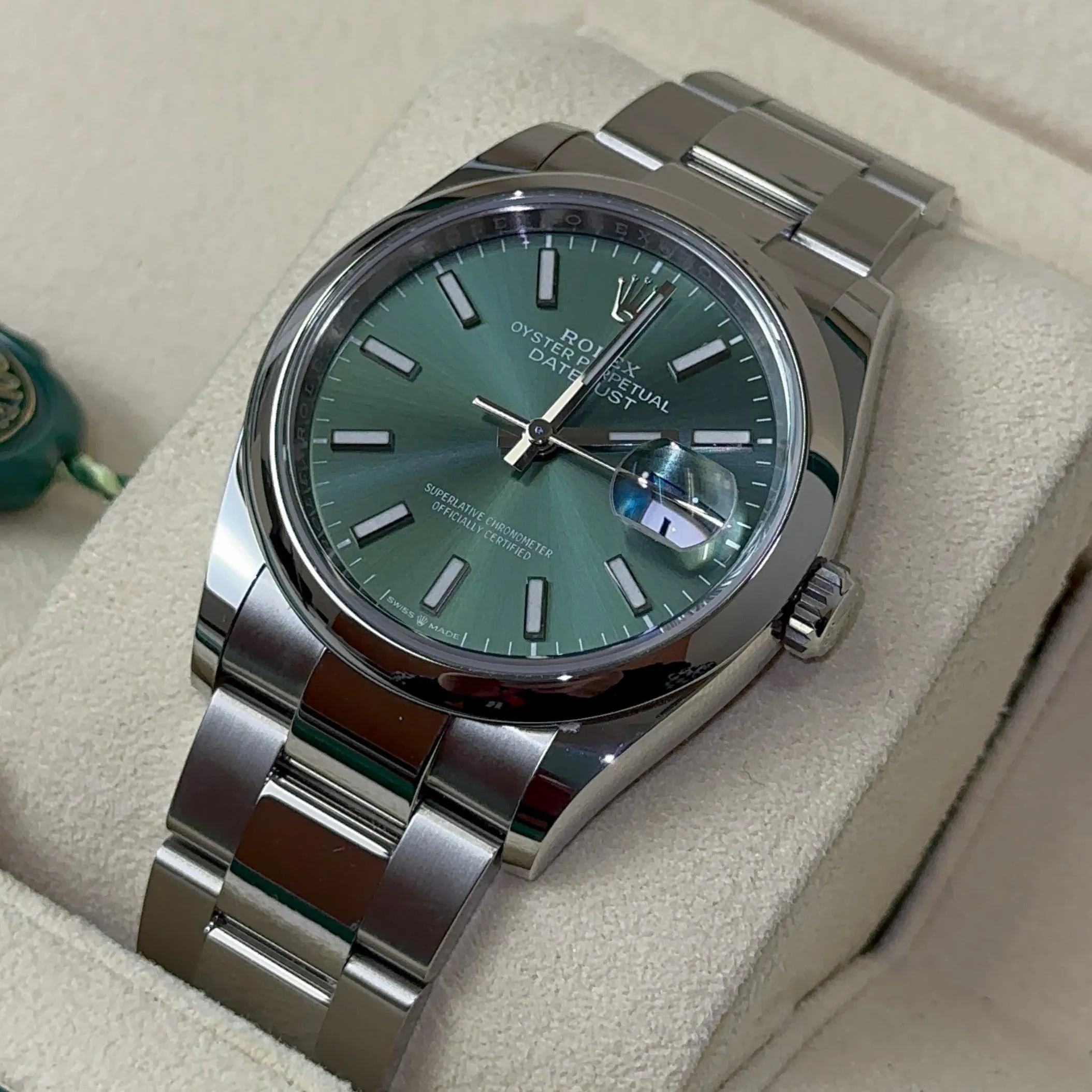 Rolex Datejust 36 126200 36mm Stainless steel Green 1