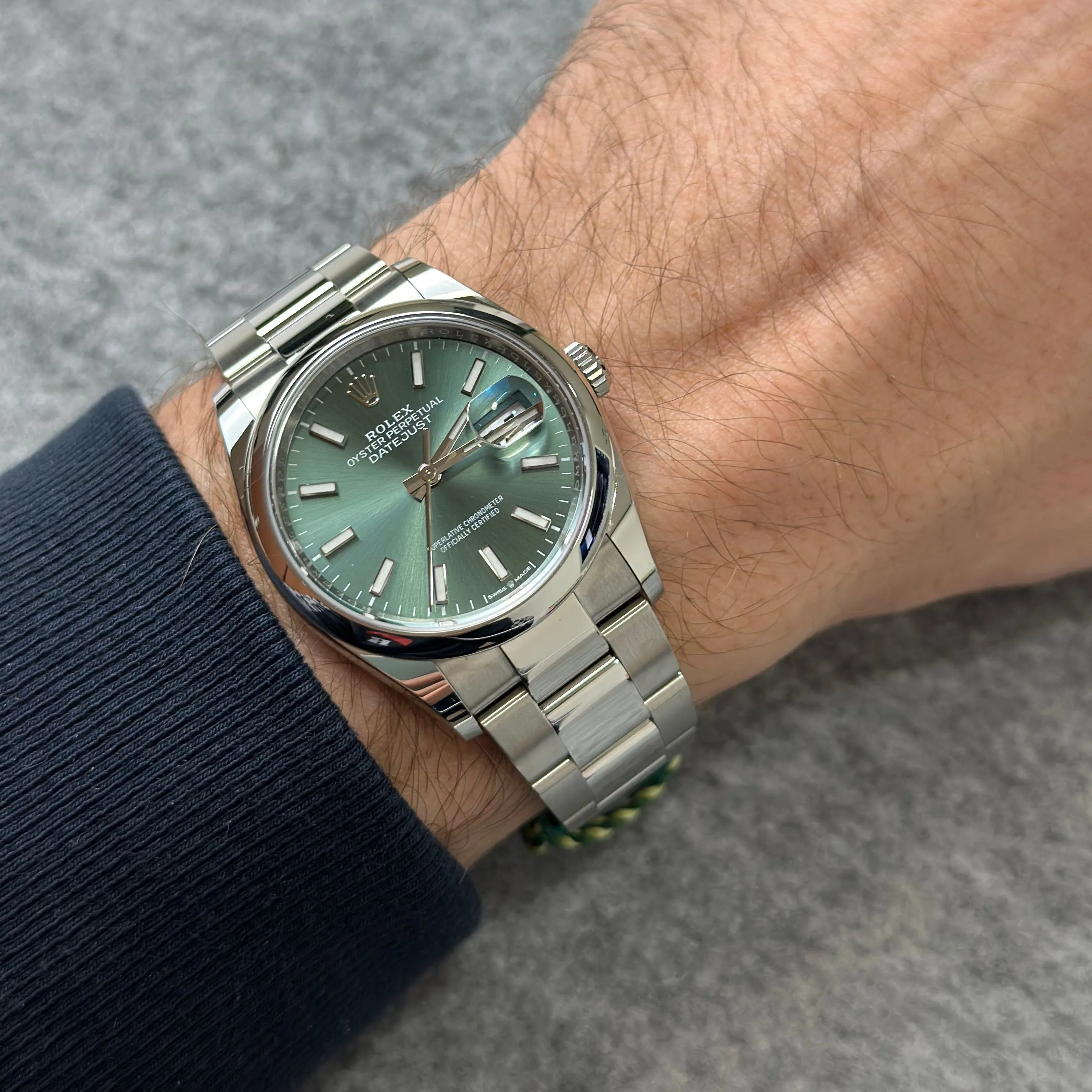 Rolex Datejust 36 126200 36mm Stainless steel Green 2