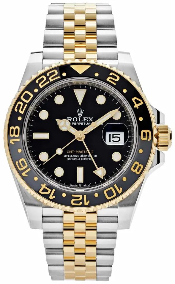 Rolex GMT-Master II 126713GRNR-0001 40mm Yellow gold and Oystersteel Black