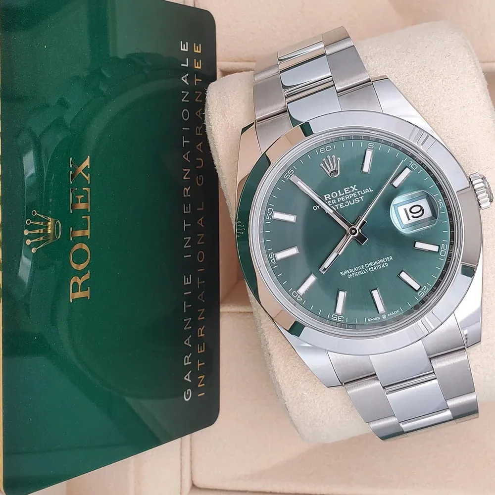 Rolex Datejust 126300-0019 41mm Oystersteel Green