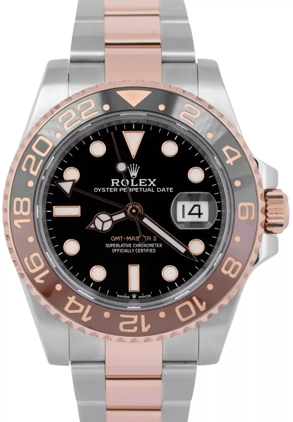 Rolex GMT-Master II 126711CHNR-0002 40mm Oystersteel and Everose gold Black