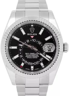 Rolex Sky-Dweller 326934-0005 White gold and Stainless steel Black