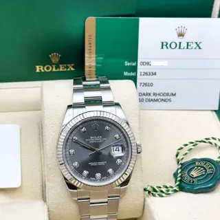 Rolex Datejust 41 126334 White gold and Stainless steel Gray