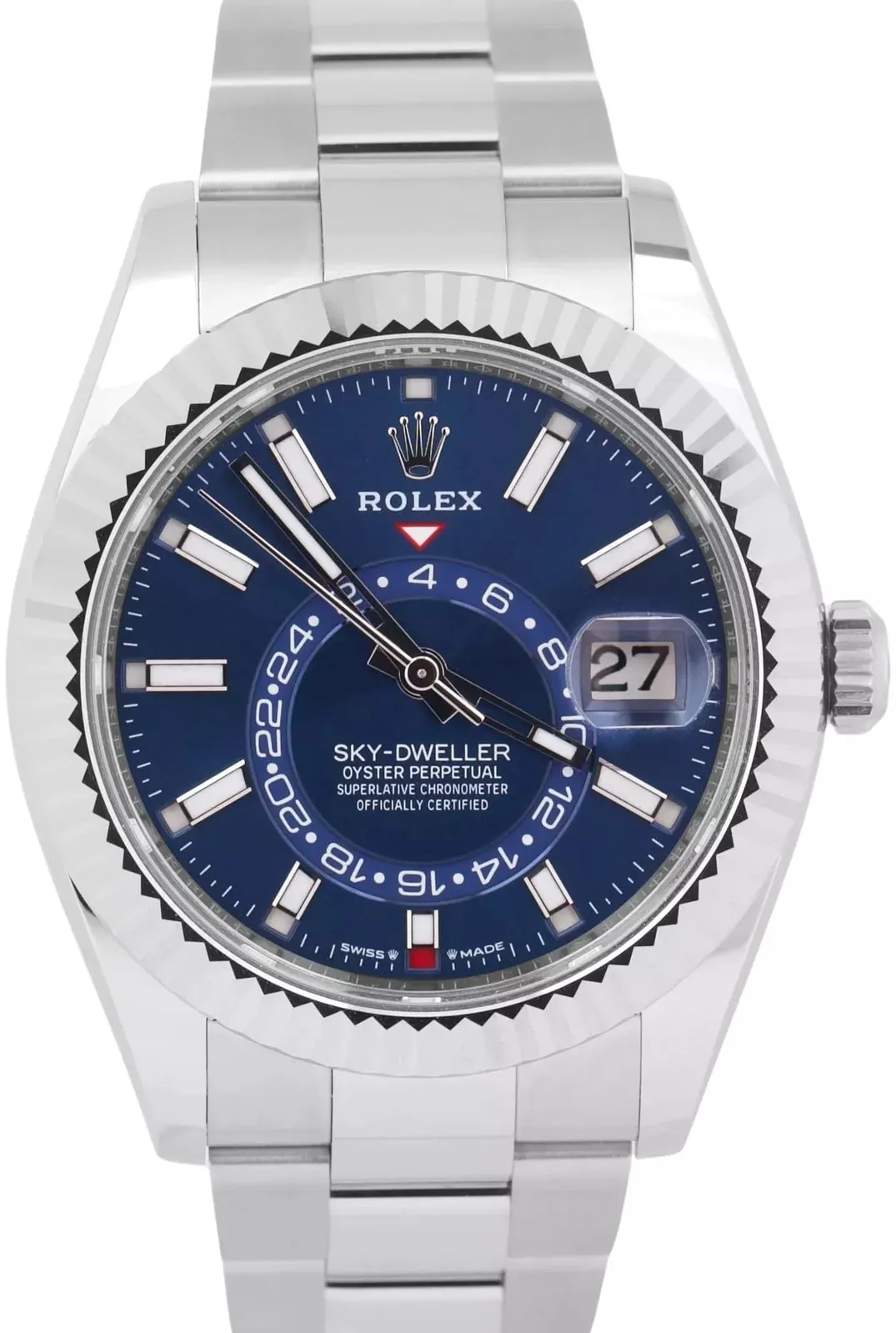 Rolex Sky-Dweller 336934-0005 42mm White gold and Oystersteel Blue