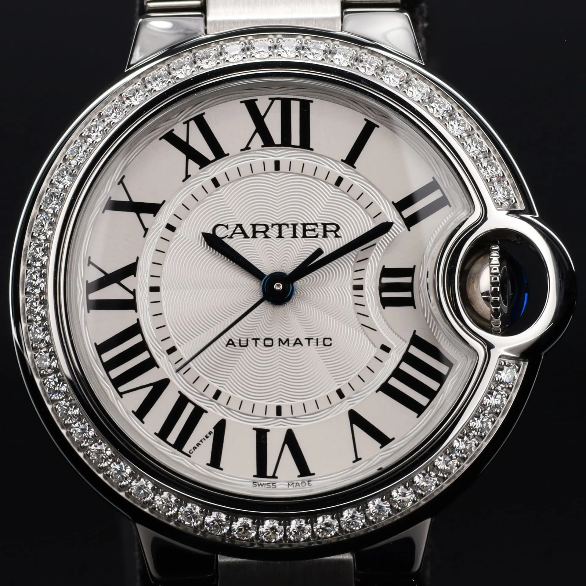 Cartier Ballon Bleu de Cartier W4BB0023 33mm Stainless steel and Diamond Silver