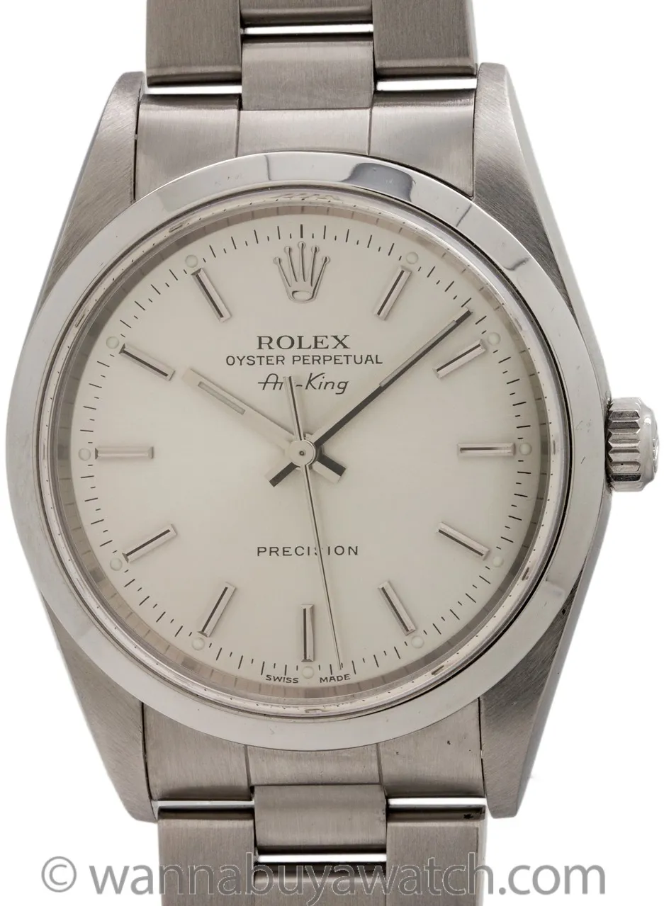 Rolex Air King 14000 34mm Stainless steel Silver