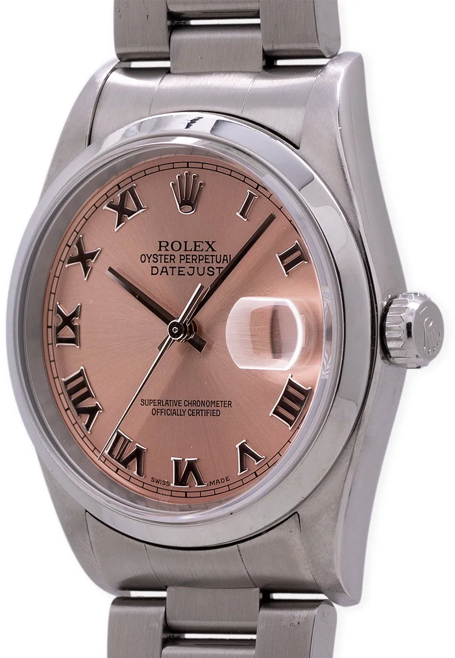 Rolex Datejust 36 16200 36mm Stainless steel Salmon 1