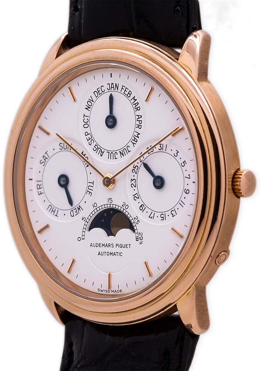 Audemars Piguet Quantiême Perpetual 5548 36mm Rose gold and 18k rose gold White 1