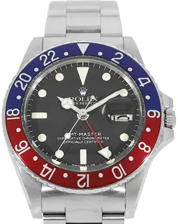 Rolex GMT-Master 1675 Stainless steel Schwarz