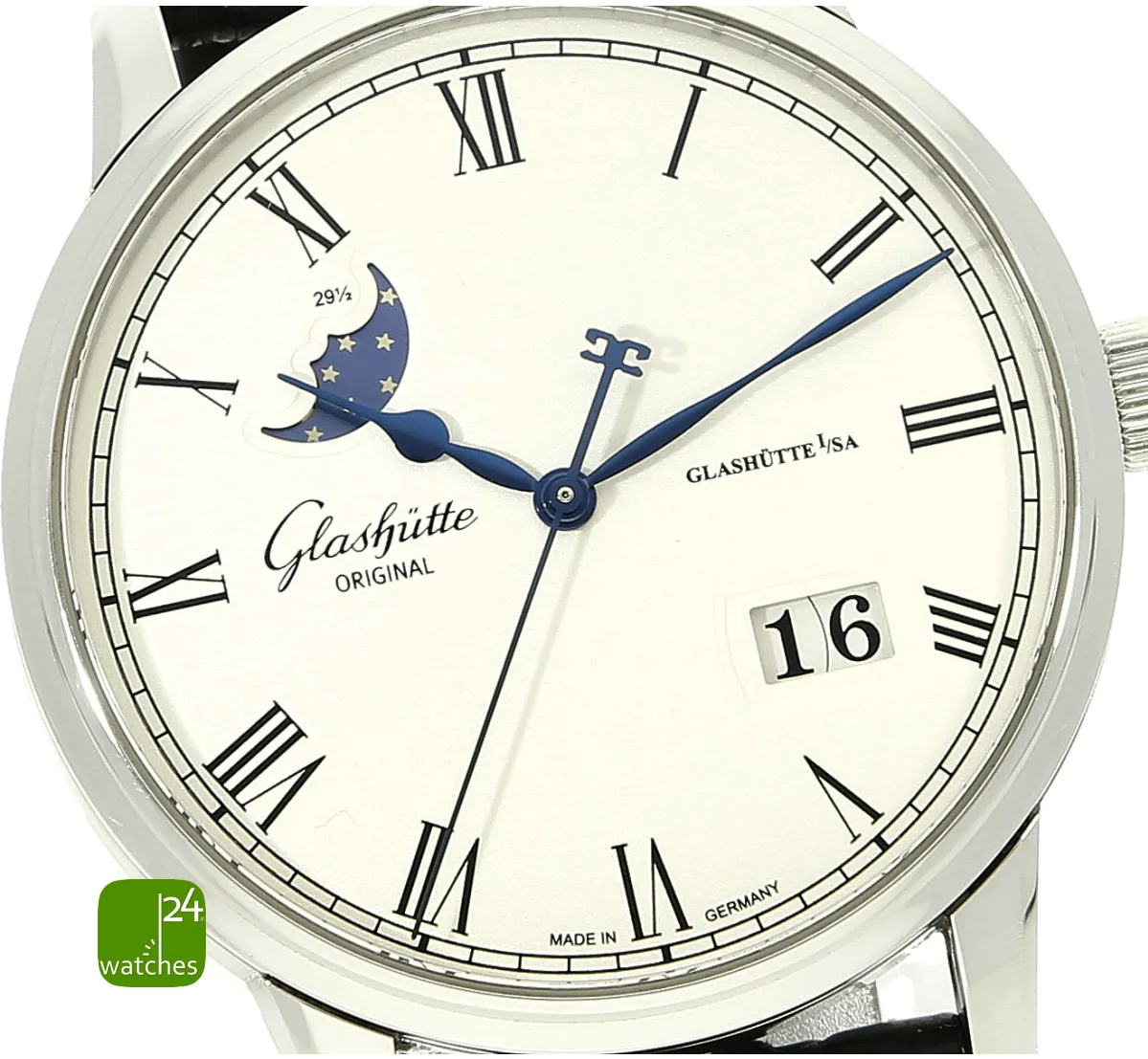 Glashütte Senator 100-04-32-12-04 40mm Stainless steel pure white 5