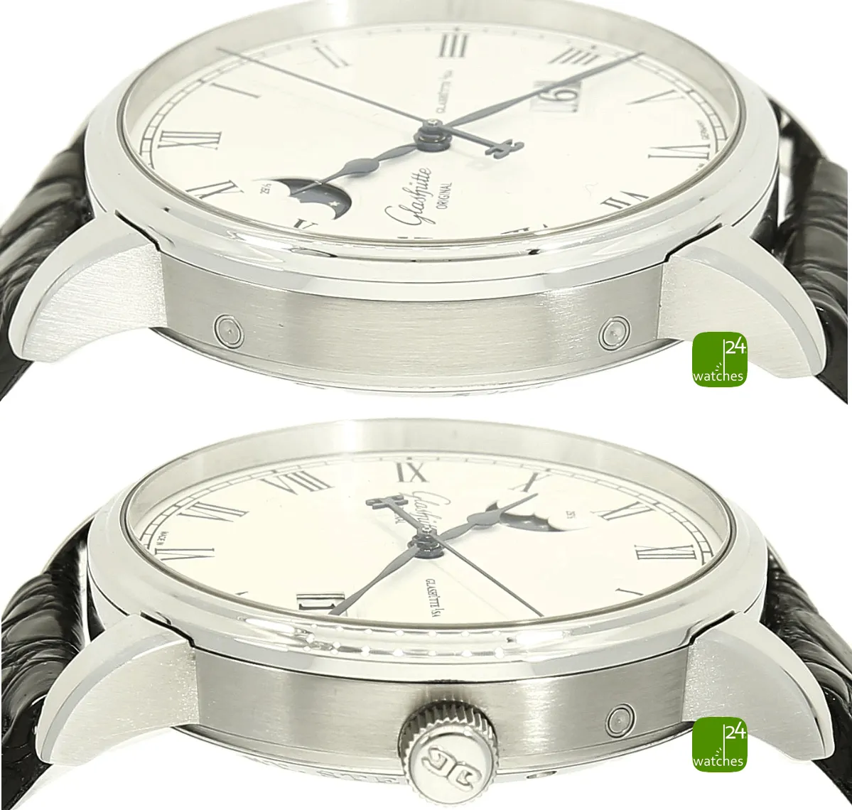 Glashütte Senator 100-04-32-12-04 40mm Stainless steel pure white 6