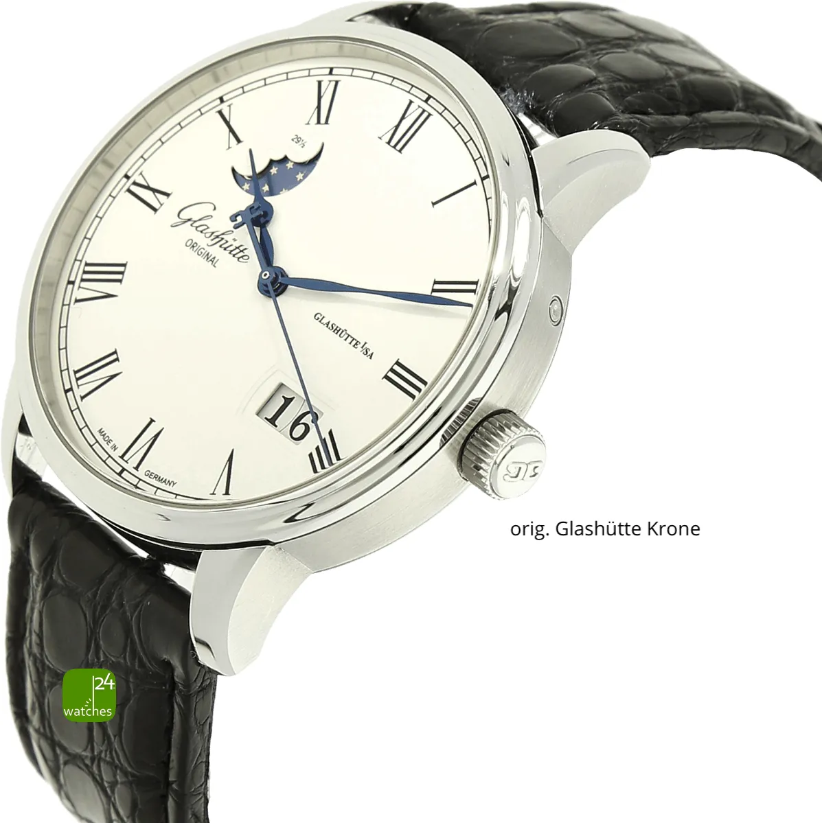 Glashütte Senator 100-04-32-12-04 40mm Stainless steel pure white 7