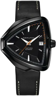 Hamilton Ventura H24585731 Stainless steel and Black PVD Black