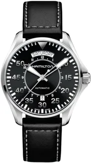 Hamilton Khaki Aviation H64615735 Stainless steel Black