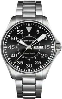 Hamilton Khaki Aviation H64715135 Stainless steel Black